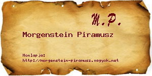 Morgenstein Piramusz névjegykártya